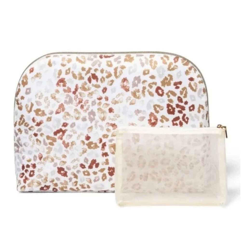 Sonia Kashuk Large Travel Dome Makeup And Toiletry Bag -Animal Print Puffer